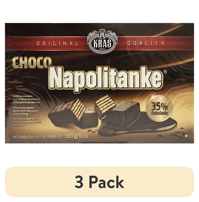 3 pack) Kras Napolitanke Chocolate Wafers, 500g - Walmart.com