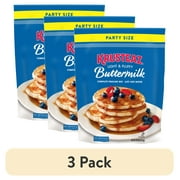 (3 pack) Krusteaz Complete Buttermilk Pancake and Waffle Mix, Light & Fluffy, Just Add Water,10 lb Bag