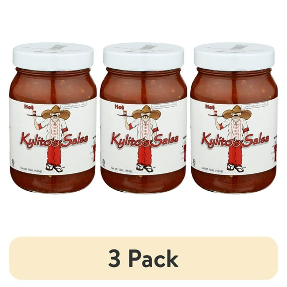 (3 pack) Kylito's Salsa Hot 16 oz