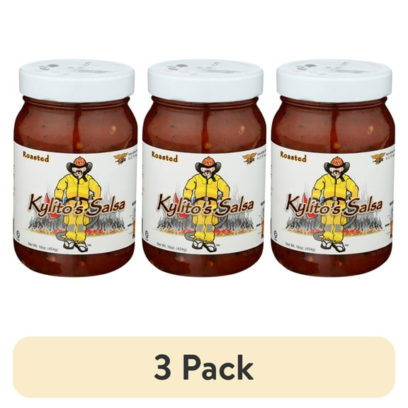(3 pack) Kylito's Salsa Roasted Medium Salsa, 16 oz