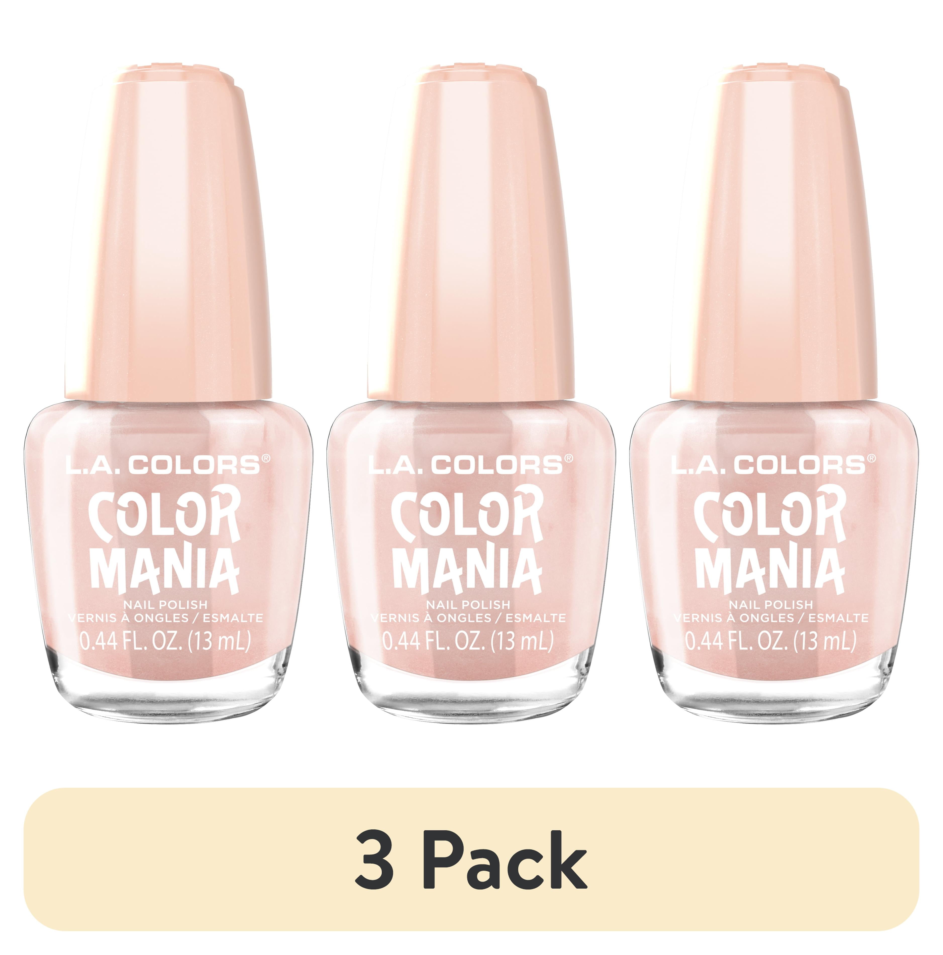 3 pack) L.A. COLORS Color Mania Nail Polish, Daze, 0.44 fl oz