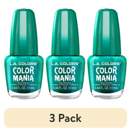 (3 pack) L.A. COLORS Color Mania Nail Polish, Lyrical, 0.44 fl oz