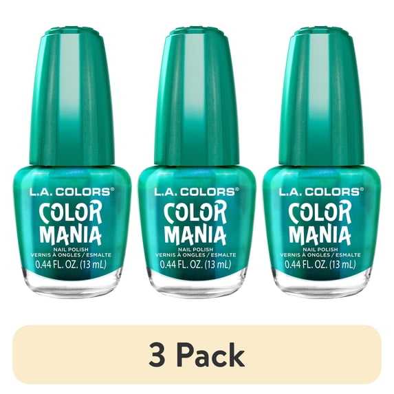 (3 pack) L.A. COLORS Color Mania Nail Polish, Lyrical, 0.44 fl oz
