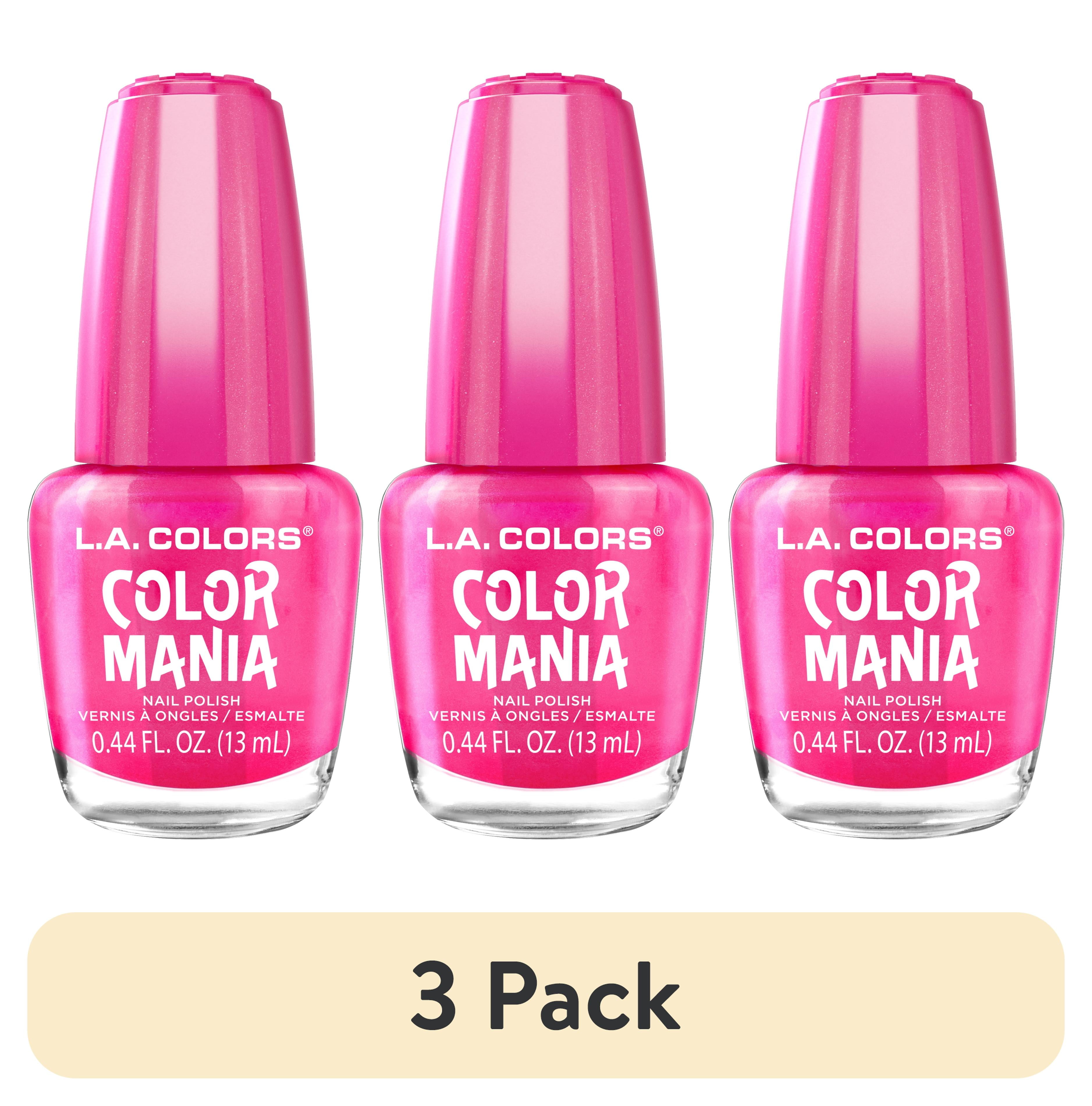 (3 pack) L.A. COLORS Color Mania Nail Polish, Weekendz, 0.44 fl oz