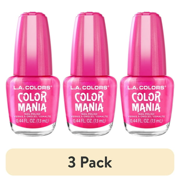 (3 pack) L.A. COLORS Color Mania Nail Polish, Weekendz, 0.44 fl oz