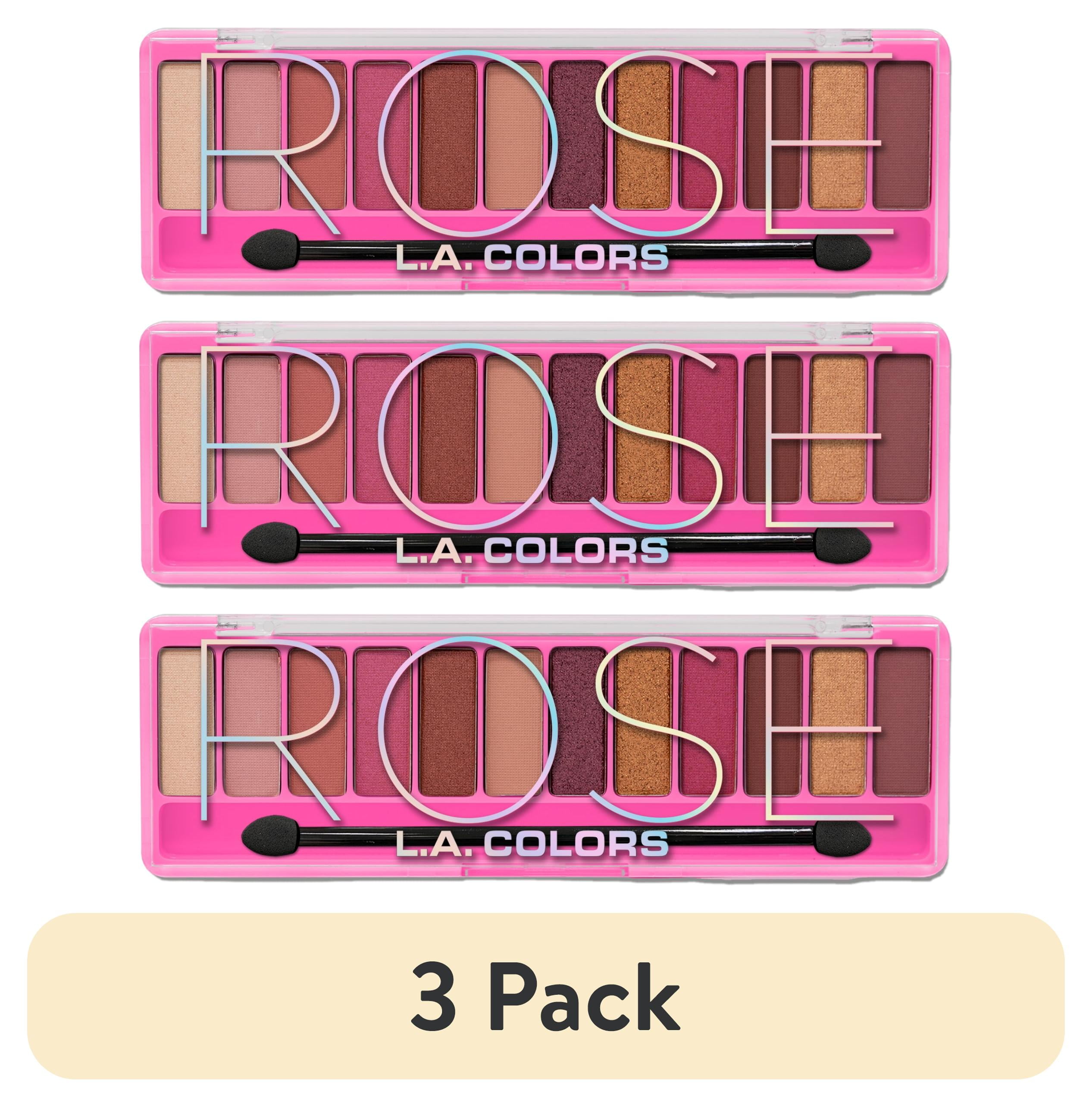 3 pack) L.A. COLORS Color Vibe 12 Color Eyeshadow Palette, Ultra