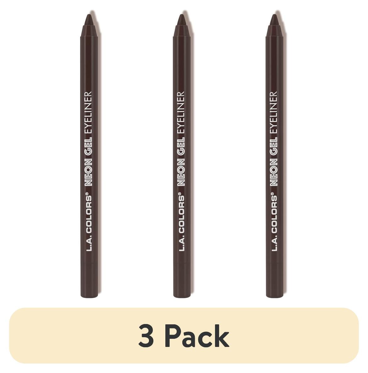(3 pack) L.A. COLORS Gel Eyeliner, Black Brown, 0.05 fl oz