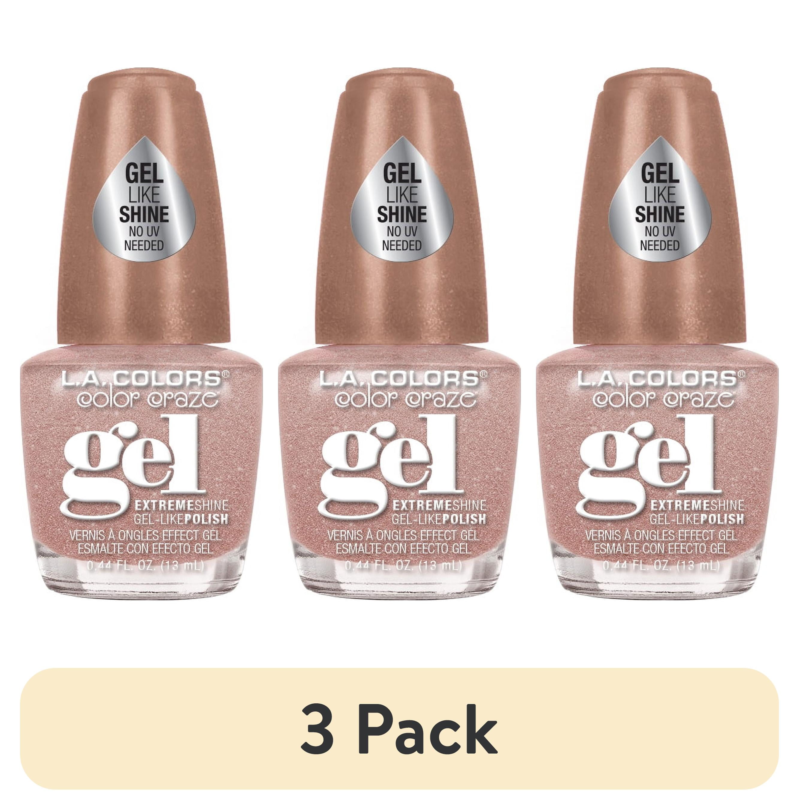 (3 pack) L.A. COLORS Gel-like Nail Polish, Chateau, 0.44 fl oz