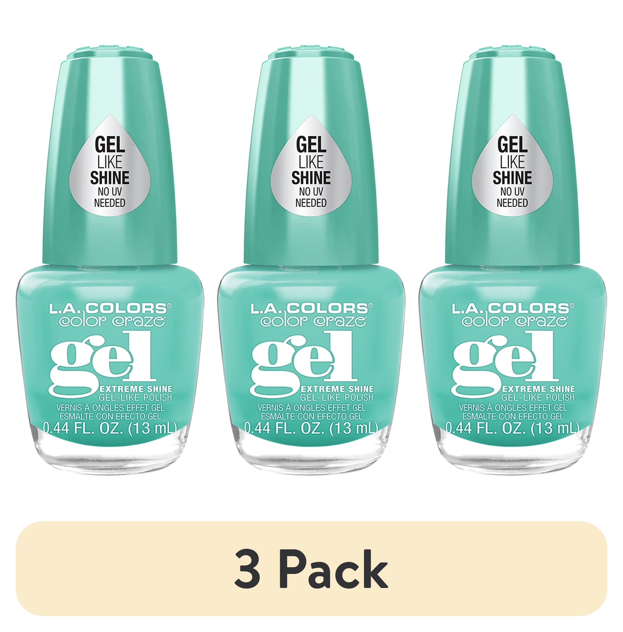 (3 pack) L.A. COLORS Gel-like Nail Polish, Chill Out, 0.44 fl oz