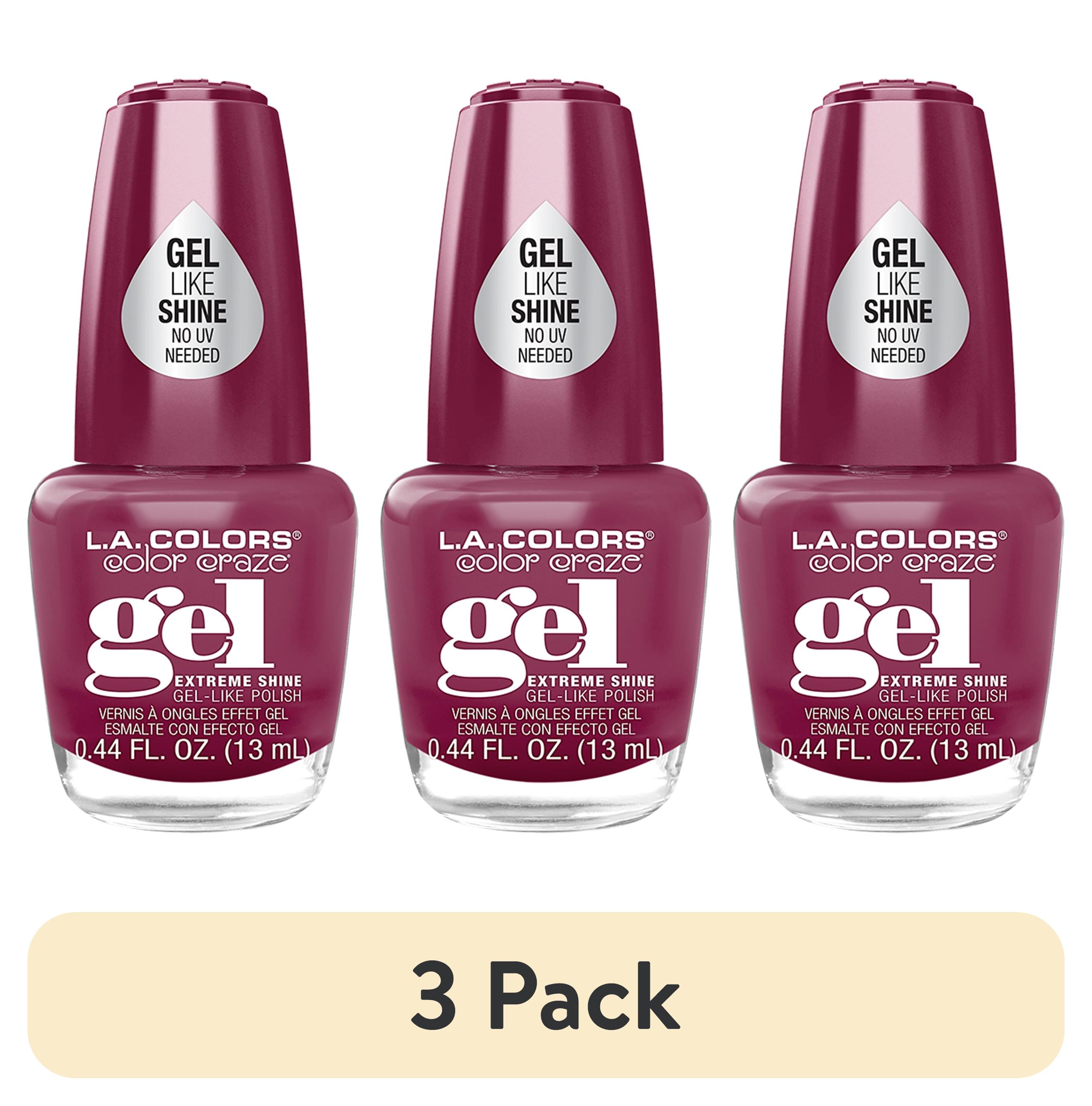 3 Pack L A COLORS Gel like Nail Polish Tea Time 0 44 Fl Oz 3 Pack L A COLORS Gel like Nail Polish Tea Time 0 44 Fl Oz