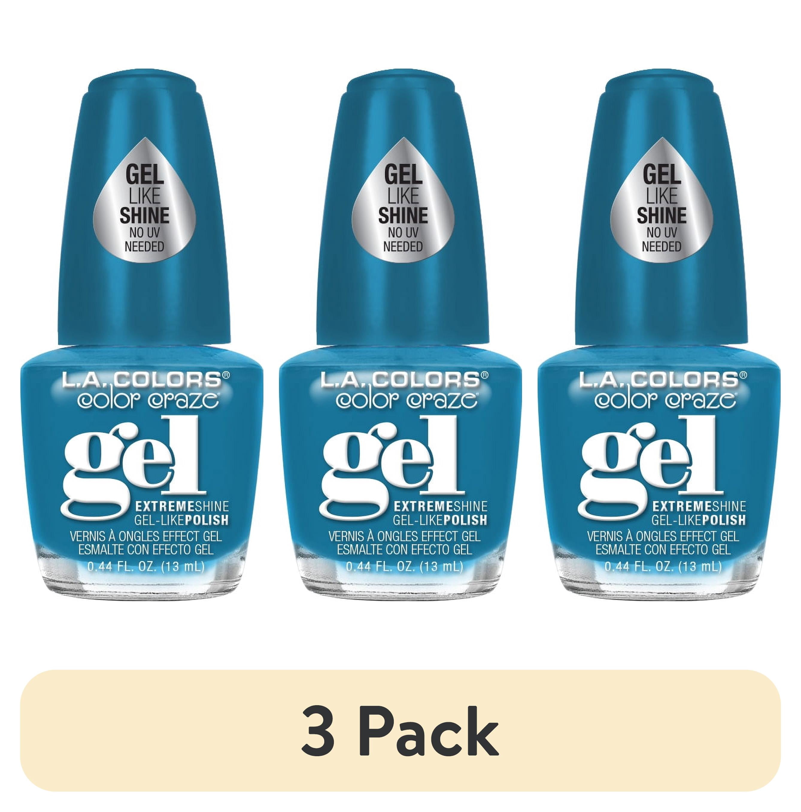 (3 pack) L.A. COLORS Gel-like Nail Polish, Zing, 0.44 fl oz
