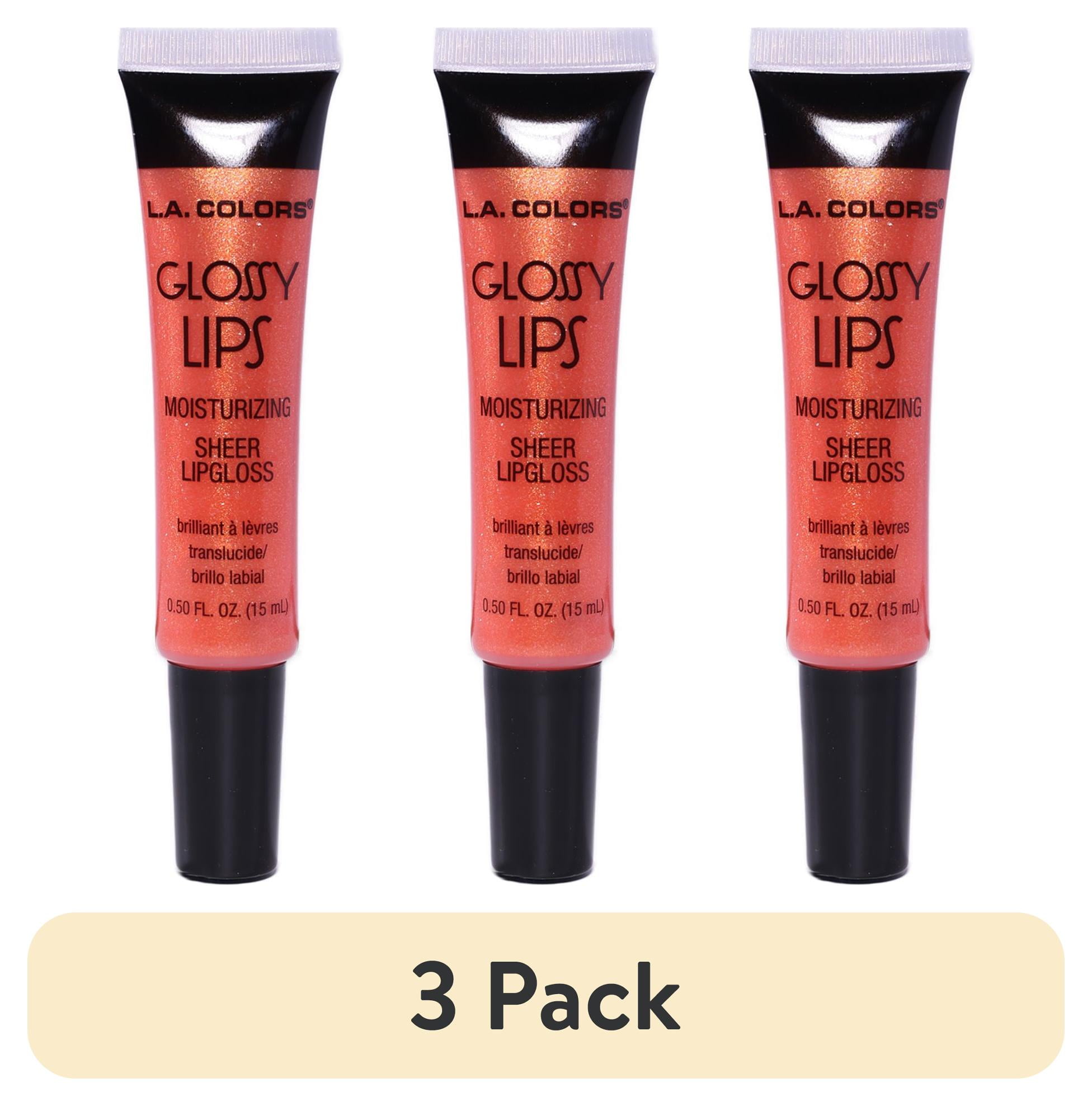 (3 pack) L.A. COLORS Glossy Lips&nbsp; Hydrating & Nourishing Highshine Sheer Tube Lip Gloss, Popsicle Dream