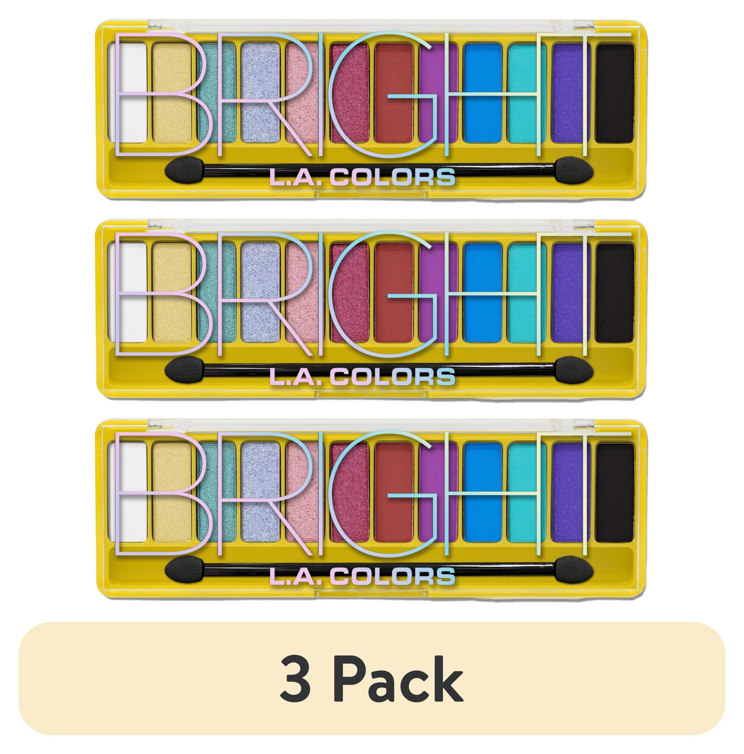 3 pack) L.A. COLORS Color Vibe 12 Color Eyeshadow Palette, Ultra