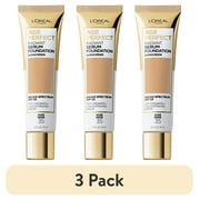 (3 pack) L'Oreal Paris Age Perfect Radiant Serum Foundation Makeup, 35 Nude Beige, 1 fl oz