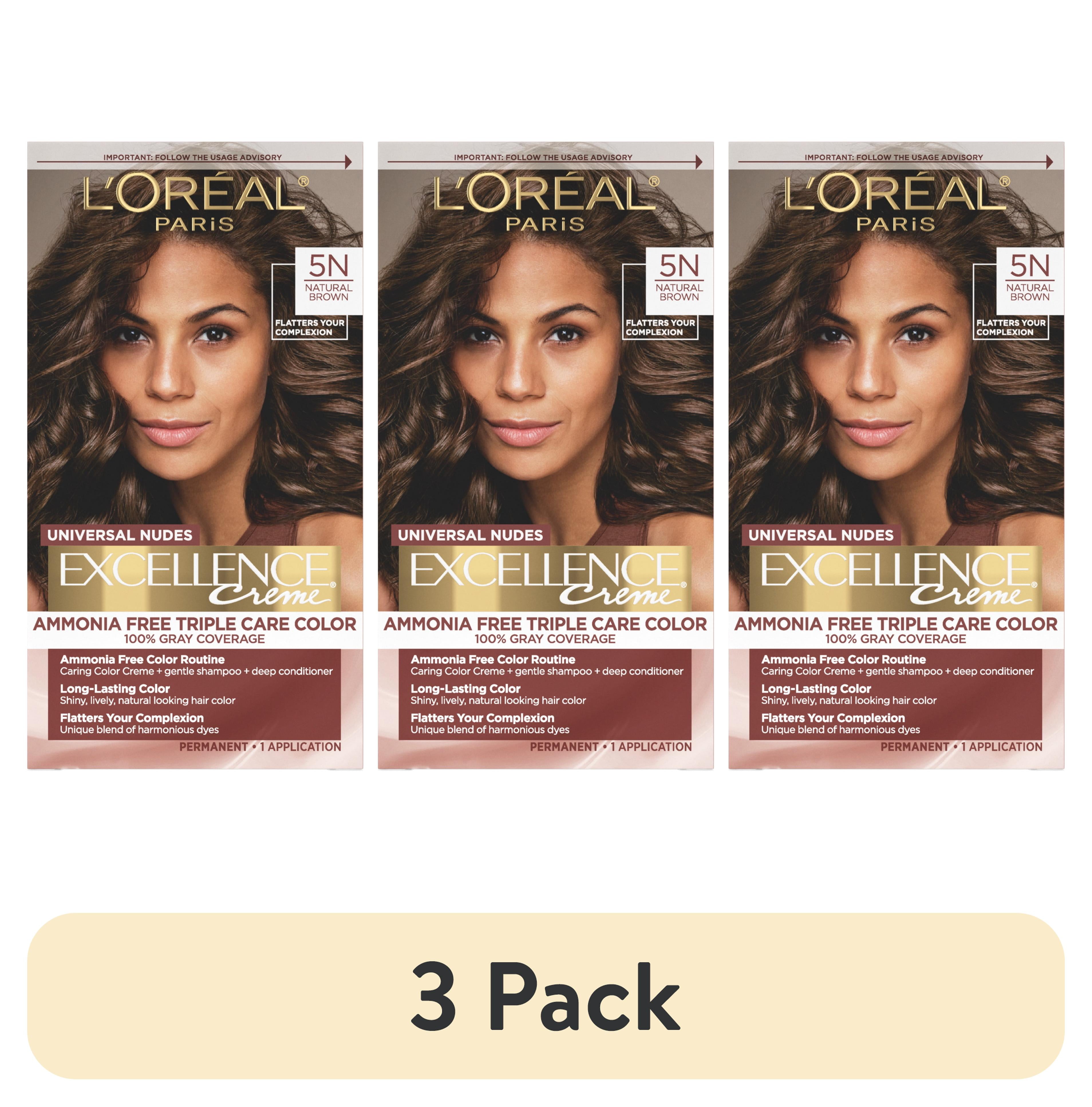 3 pack) L'Oreal Paris Excellence Universal Nudes Permanent Hair
