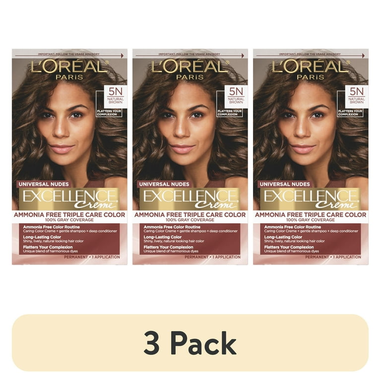 3 pack) L'Oreal Paris Excellence Universal Nudes Permanent Hair