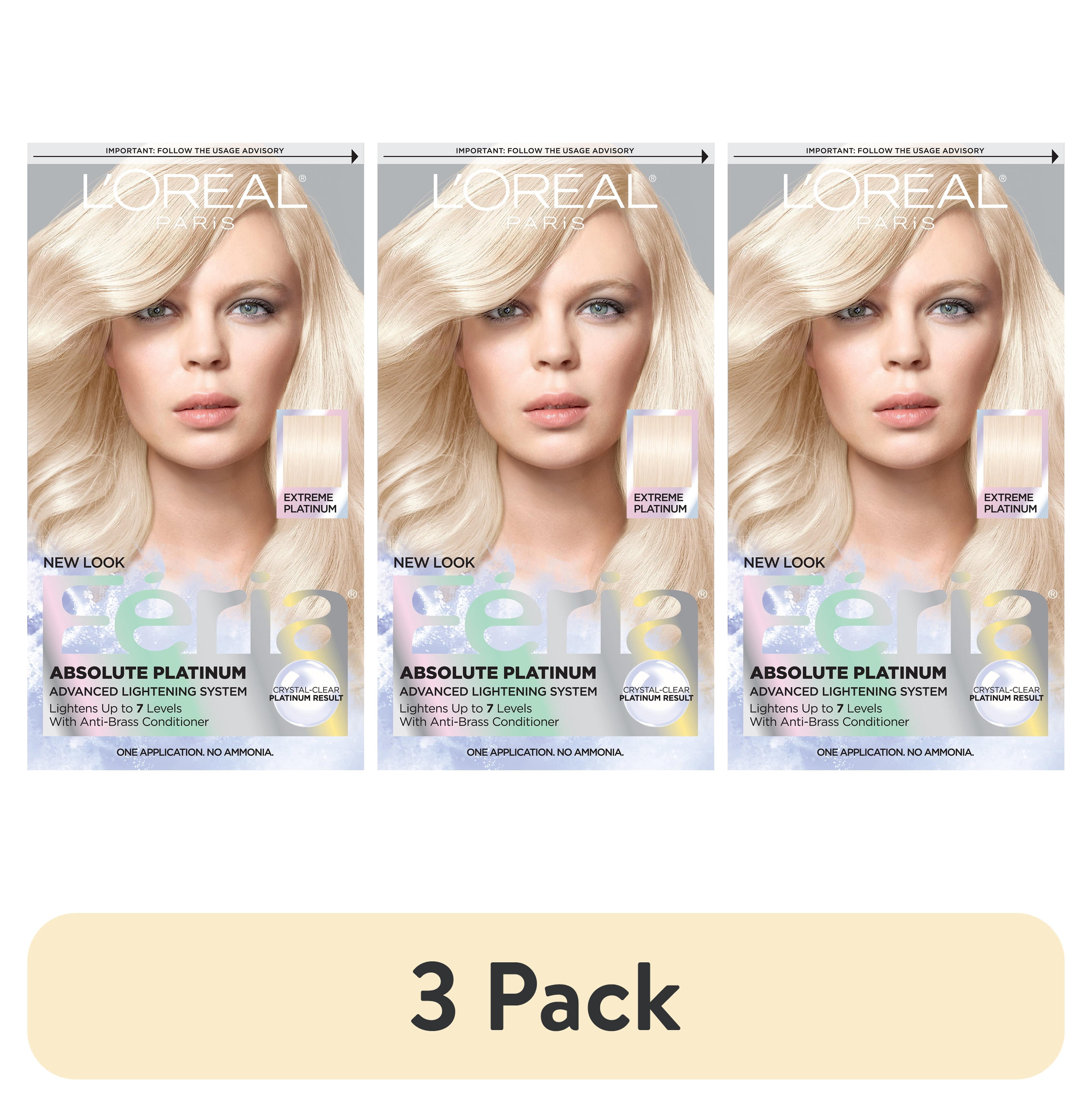 L'Oreal カラーリング剤 セット 8.035 8.82 10.11 など 3 pack) L'Oreal Paris Feria Lightening System Hair Color, Extreme
