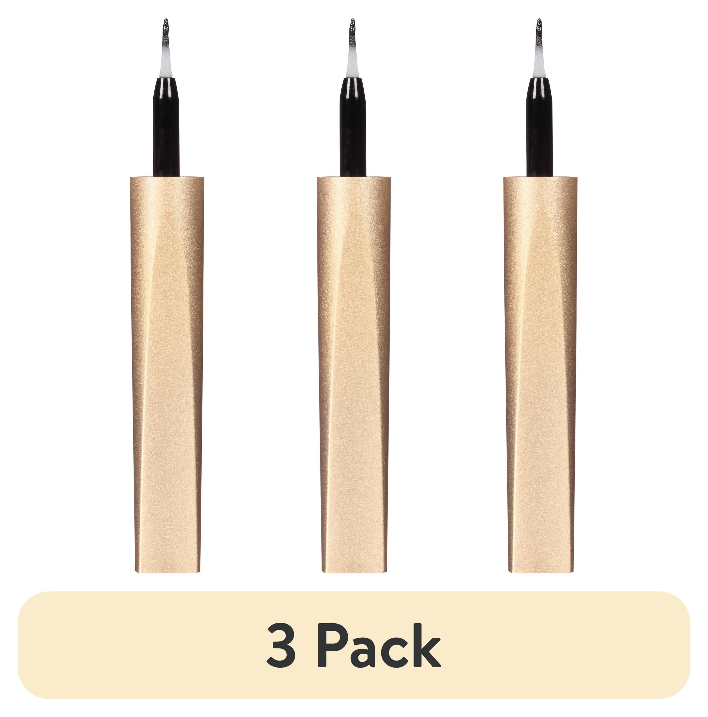 (3 pack) L'Oreal Paris Lineur Intense Felt Tip Liquid Eyeliner, Black Mica
