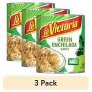 (3 pack) LA VICTORIA Green Enchilada Sauce Liquid, 28 oz Steel Can