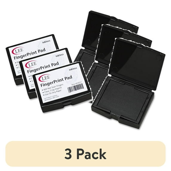 (3 pack) LEE Inkless FingerPrint Pad 1/pk. (03027)