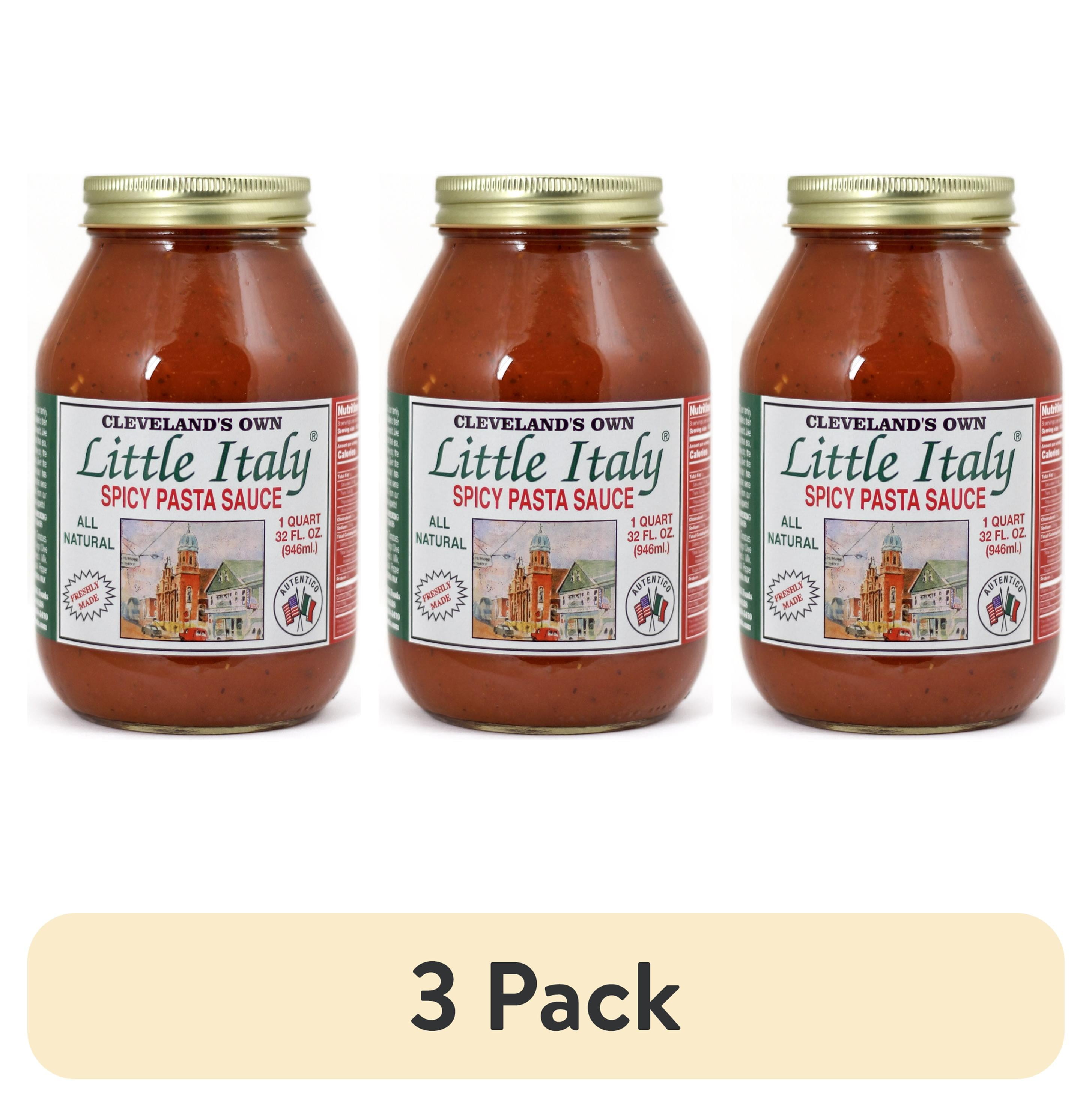(3 pack) LITTLE ITALY SPICY PASTA SAUCE, 32 OZ