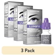 3 pack LUMIFY Eye Drops For Redness Relief & Whiter & Brighter Looking Eyes, .08 fl oz2.5 mL