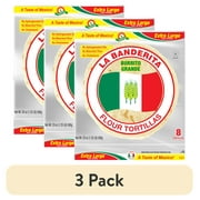 (3 pack) La Banderita Burrito Grande Extra Large Flour Tortillas 8 Count