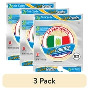 (3 pack) La Banderita Carb Counter Snack Size Flour Tortillas, 7.9 oz, 8 Count