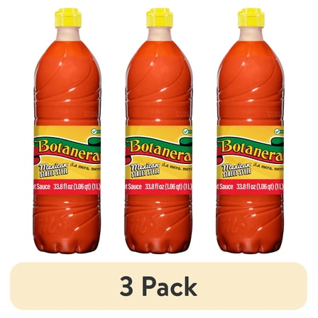 (3 pack) La Botanera Hot Sauce 33.8 fl oz