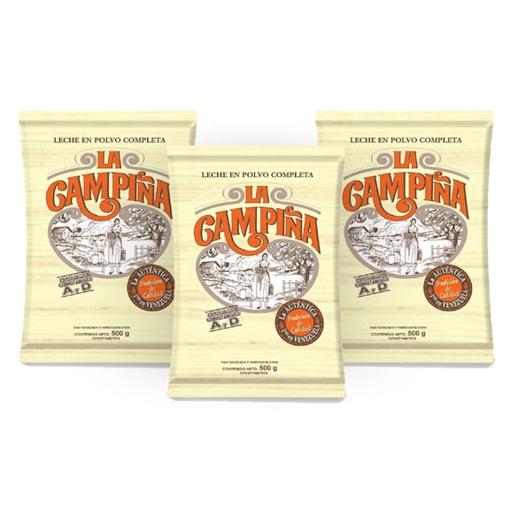 (3 pack) La Campina Powder Milk, 14 oz