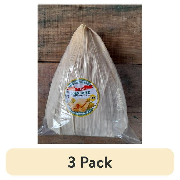(3 pack) La Milpa Corn Husks, 1 lb