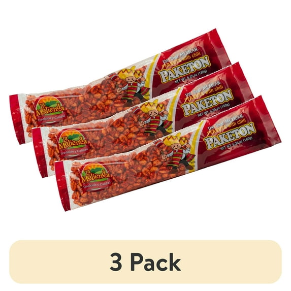 (3 pack) La Molienda Spicy Peanuts, Mexican Traditional Nut Treat, 6.3 oz