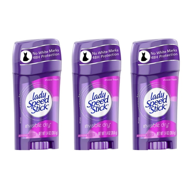 (3 pack) Lady Speed Stick Power Antiperspirant Invisible Dry SHOWER