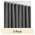 thumbnail image 1 of (3 pack) LammaLoe Gray Shower Curtains, Waffle Weave Heavy Duty Fabric Shower Curtain, 72” x 72" Hotel Luxury 256 GSM Bathroom Curtains, 1 of 8