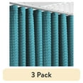 thumbnail image 1 of (3 pack) LammaLoe Teal Shower Curtain, Waffle Weave Heavy Duty Fabric Shower Curtain, 72” x 72" Hotel Luxury 256 GSM Bathroom Curtains, 1 of 8