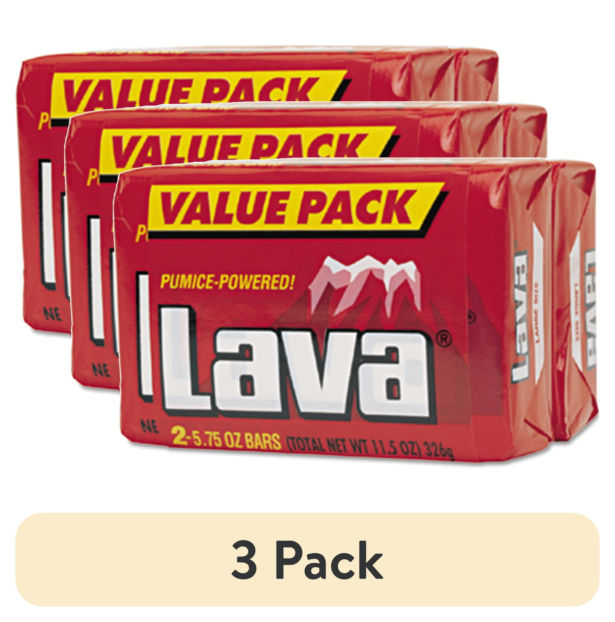 LAVA Heavy-Duty Hand Cleaner Bar Soap Pumice Power 5.75 oz Twin