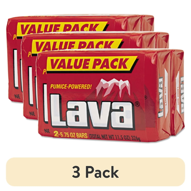 3 pack) Lava Heavy-Duty Hand Cleaner Bar Soap, 5.75 oz (Twin Pack