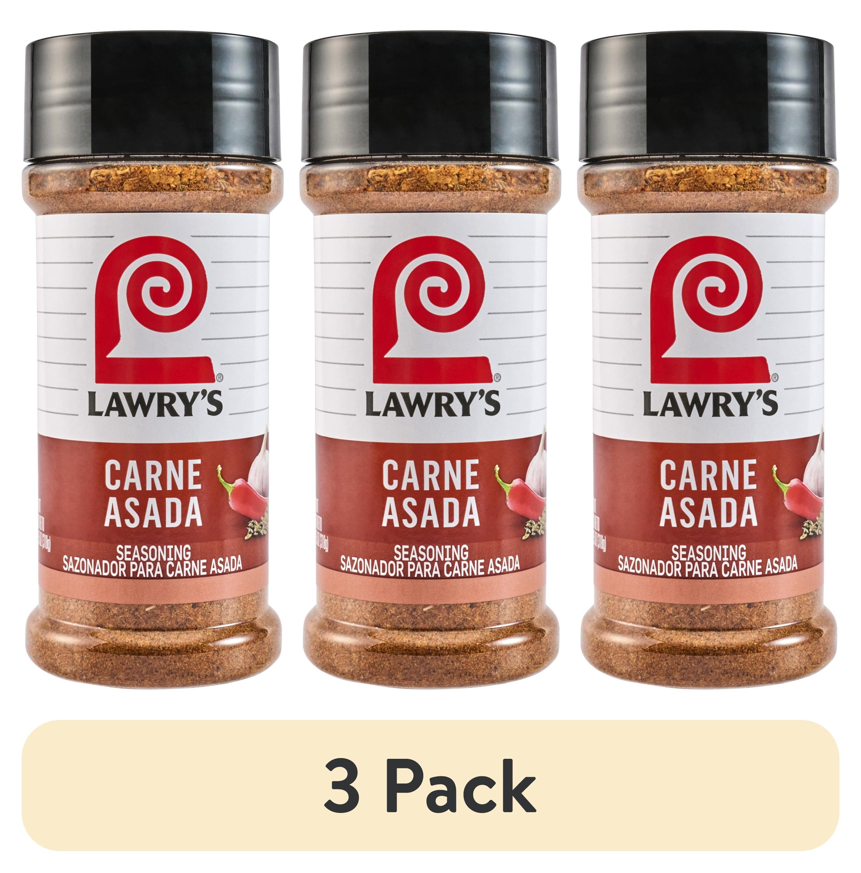 (3 pack) Lawry's Kosher Carne Asada Seasoning, 11.25 oz Bottle