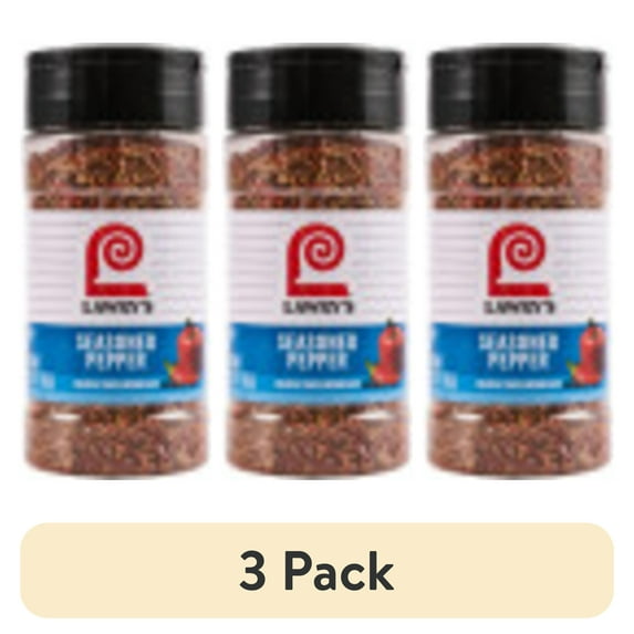 (3 pack) Lawry's Kosher Colorful Coarse Ground Blend Seasoned Pepper, 2.25 oz Bottle