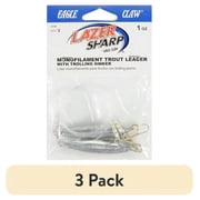 (3 pack) Lazer Sharp 20" Monofilament Trout Leader with 1 oz. Trolling Sinker