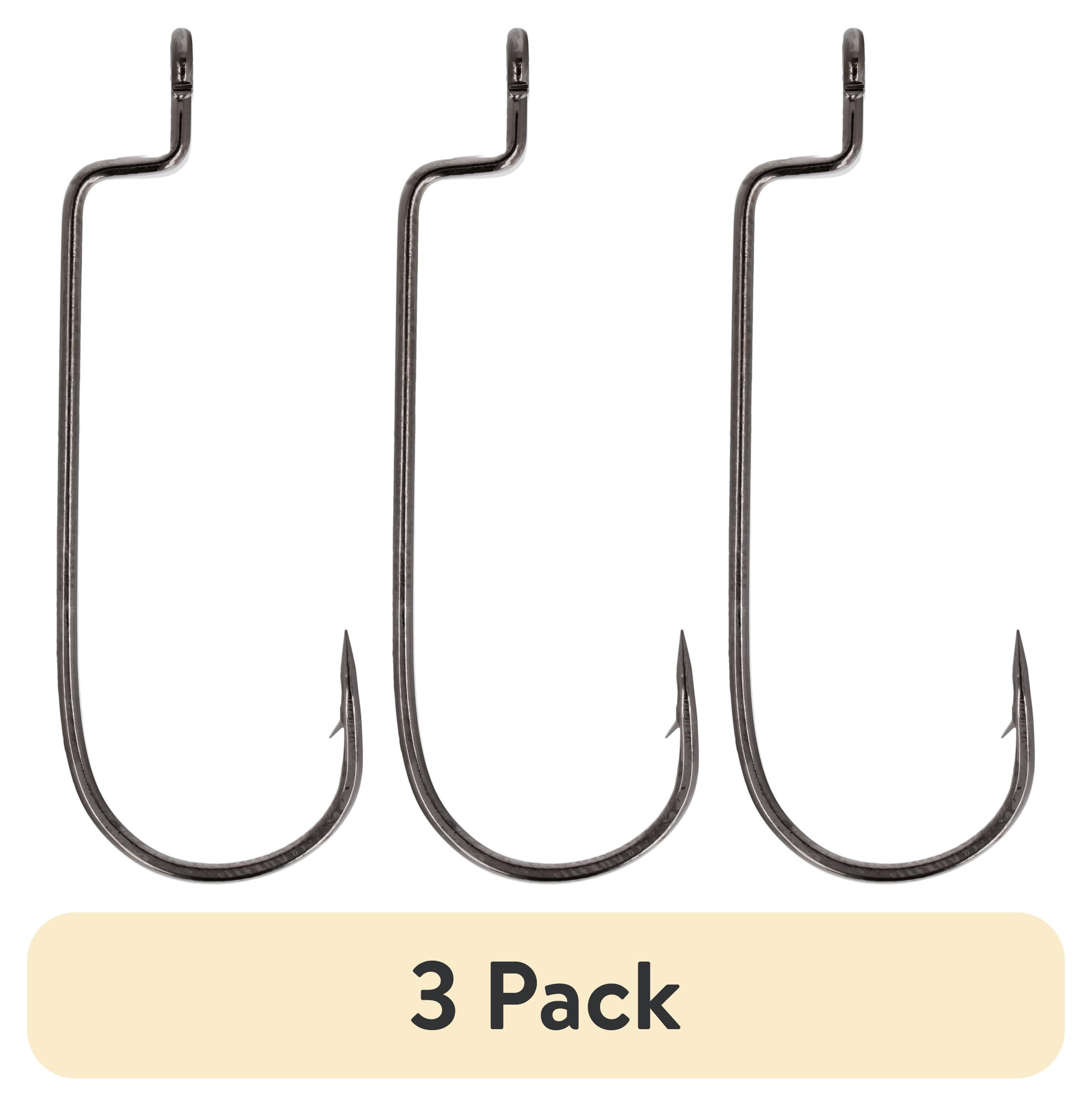 (3 pack) Lazer Sharp L091GH-1/0 Worm Round Bend, Size 1/0