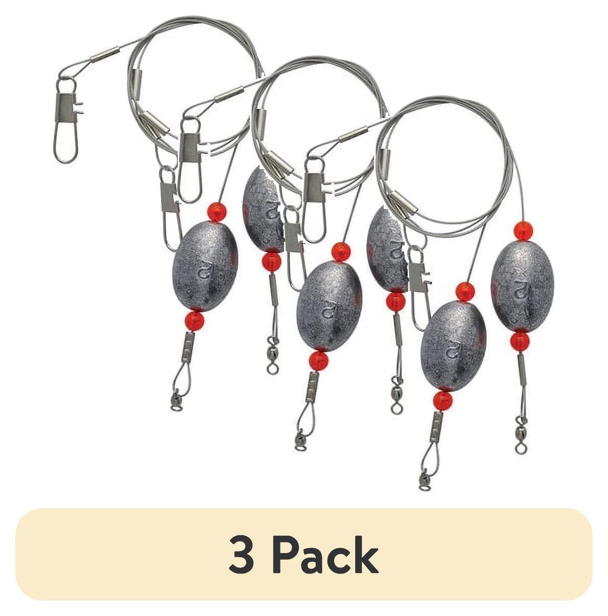 (3 pack) Lazer Sharp Lazer Ready Rig 18" with 2 oz Egg Sinker
