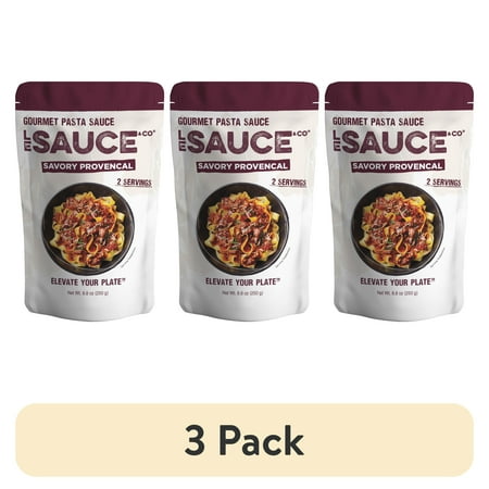 (3 pack) Le Sauce & Co. Savory Provencal Gourmet Pasta Sauce, 8.8 oz, 2 Serving Pouch