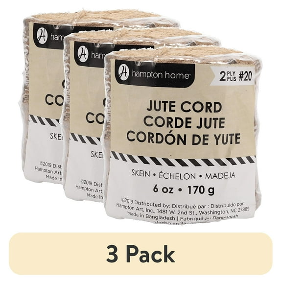 (3 pack) Hampton Art Jute Floral 6oz 400ft 2ply #20 Natural