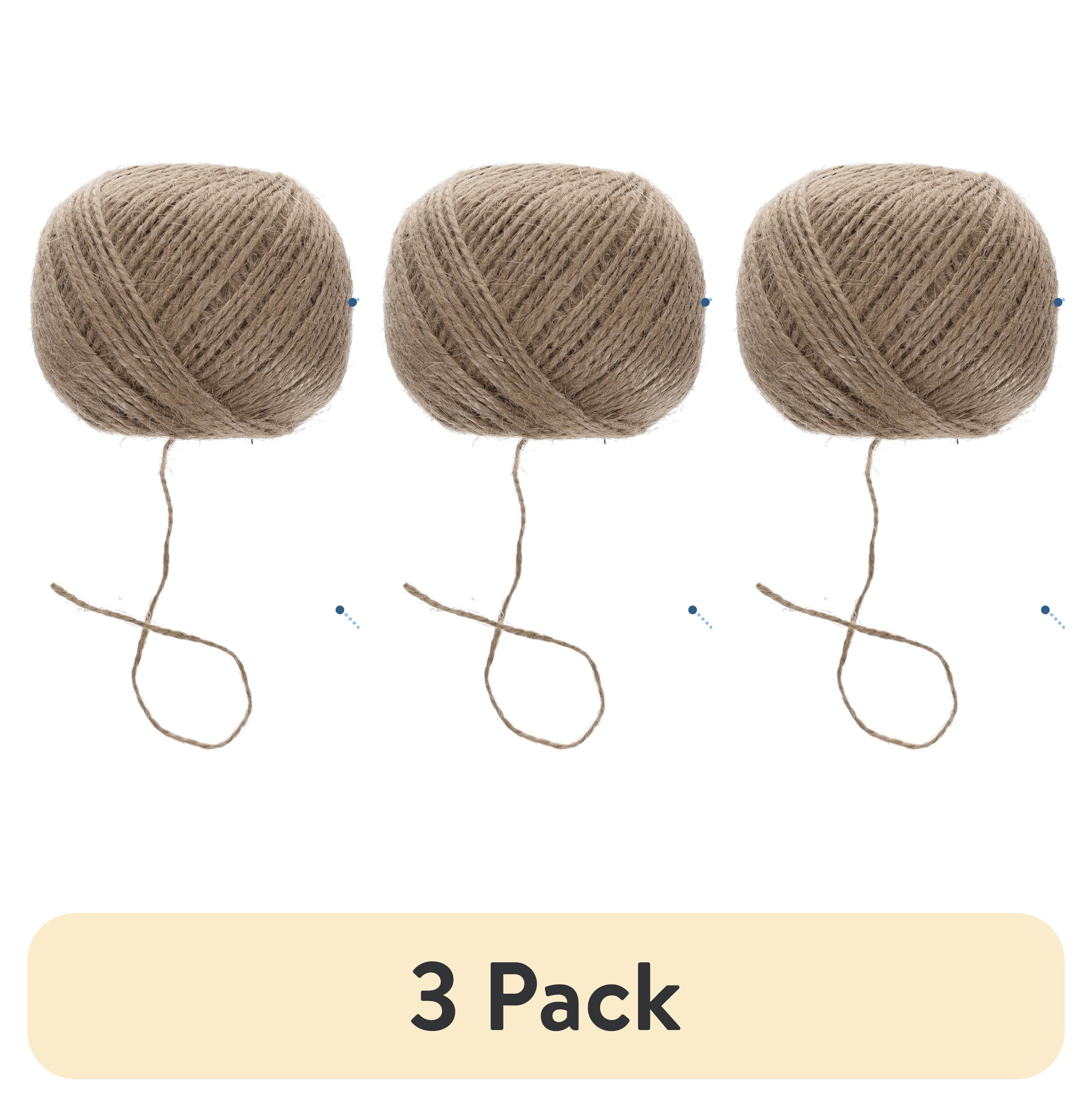 (3 pack) Leisure Arts Small Brown Hemp Cord, 300ft - Arts and Craft Reusable