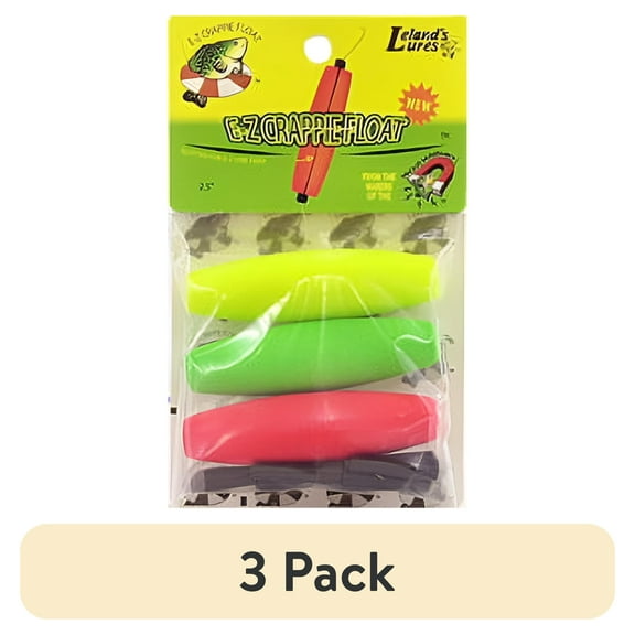 (3 pack) Leland Lures Crappie Magnet 2.5" E-z Crappie Float