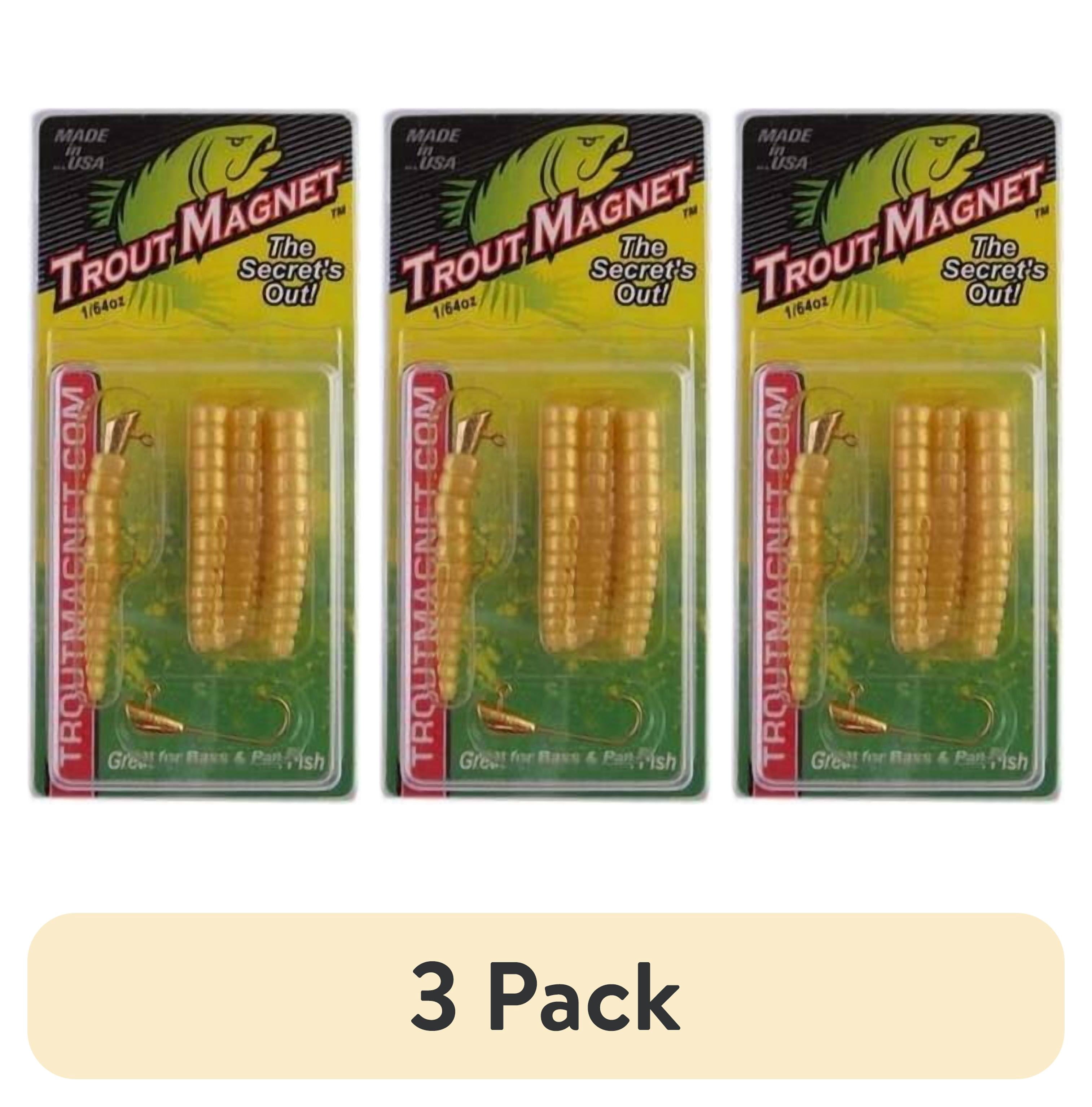 (3 pack) Leland Lures Trout Magnet 1/64 oz 9 Count Mealworm