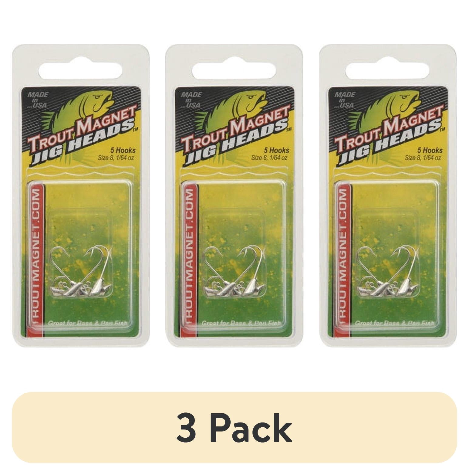 (3 pack) Leland Lures Trout Magnet Jig Heads 1/64oz