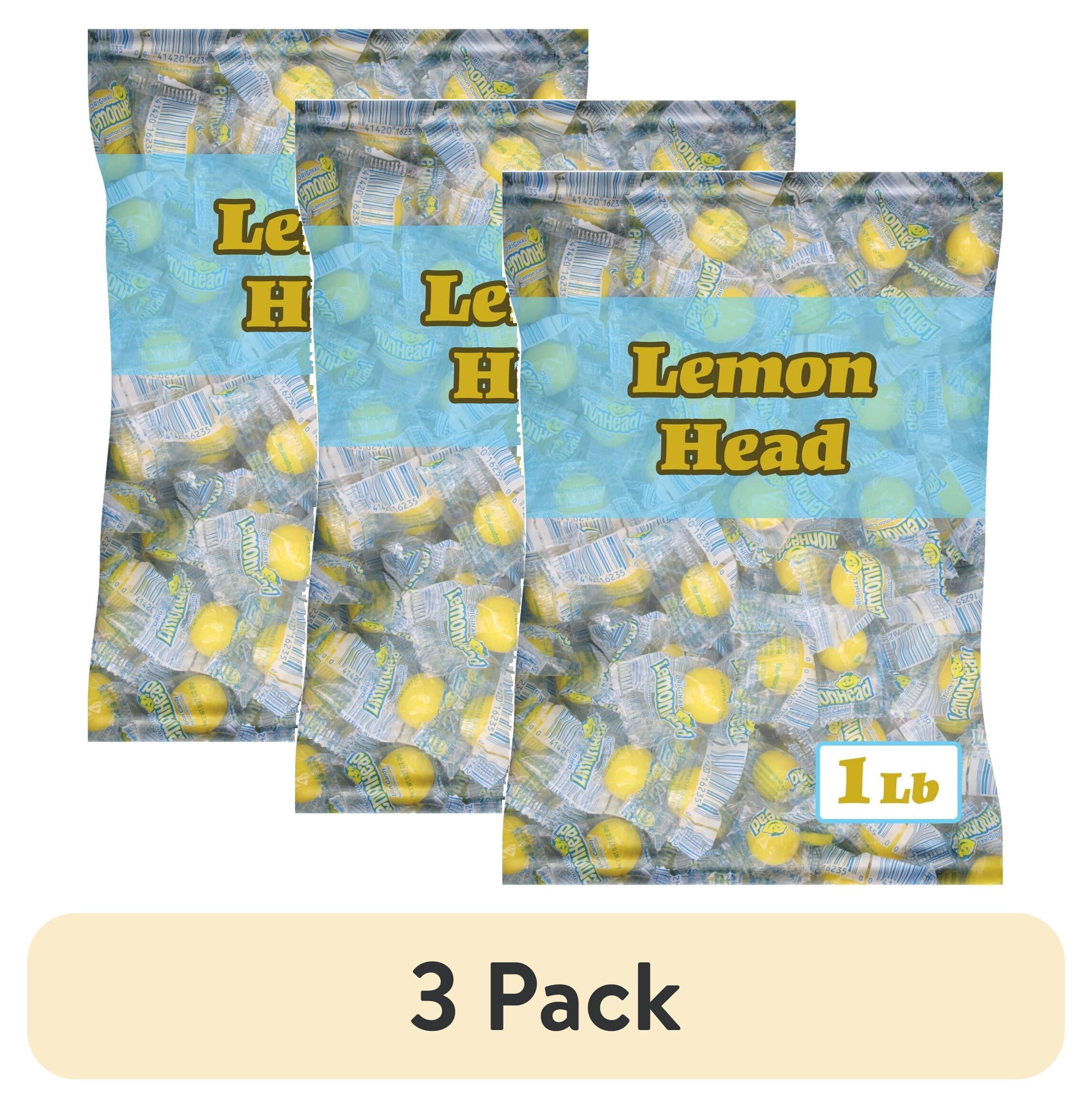 (3 pack) Lemonhead Original Lemon Hard Candy, Individually Wrapped, 1 ...