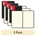 thumbnail image 1 of (3 pack) Letts of London L5 Ruled Notebook Sewn9"6" - Black Cover - Elastic Closure, Flexible Cover, Pocket - 1 / Each, 1 of 6